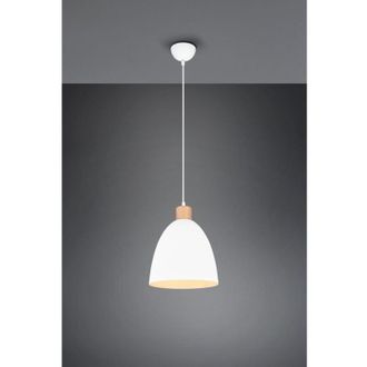 Reality Jagger Kitchen L&aacute;mpara De Suspensi&oacute;n Metal N&iacute;quel Insert Wood Trio Lighting