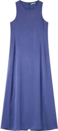 Motivi Dames, Jurken, Blauw, Maat: L Satijn