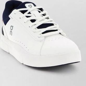 On artificial leather low-top sneakers