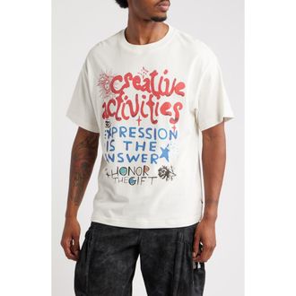 Honor The Gift Creative Activities Graphic T-Shirt in Bone at Nordstrom Rack, Size Xx-Large