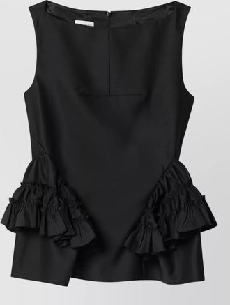 Dries Van Noten sleeveless dress featuring delicate ruffle detail