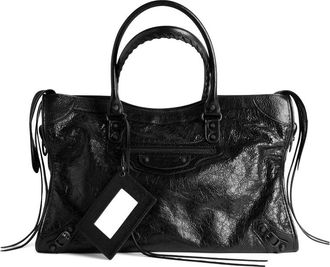 Balenciaga Large Le City Leather Shoulder Bag