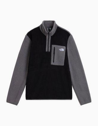 The North Face Mens M YUMIORI 1/4 ZIP FLEECE - Black - Size: 40