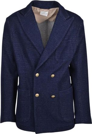 Ballantyne Heren, Jassen, Blauw, Maat: XL Wol