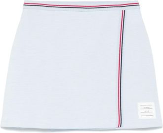 Thom Browne Minigonna in cotone - Blu