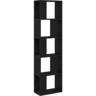 vidaXL Estanter&iacute;a Roble Negro 45 X 23.5 X 162.5 Cm Vidaxl