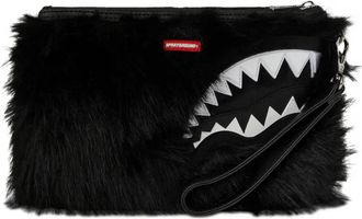 Sprayground Cray faux-fur clutch bag - Nero