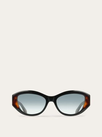 Ferragamo Women Oval frame sunglasses Black