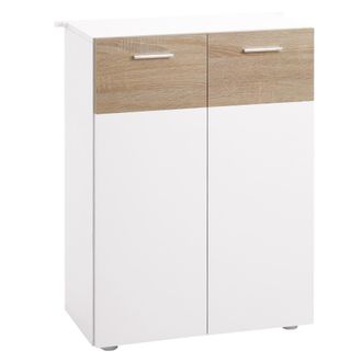 Kleankin Mueble De Ba&ntilde;o Independiente Con 2 Puertas Y Estantes Interiores Ajustables, Mesa De Centro Multifuncional De Madera Para Sal&oacute;n, Cocina O Comedor, 60 