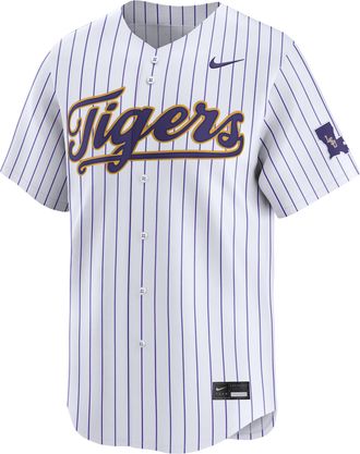 Nike LSU Tigers Nike Mens College Limited Baseball Jersey in White | UNBB0DUNLSN-0YS