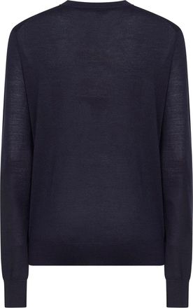 Toteme Womens Midnight Blue Merino Wool And Silk Sweater