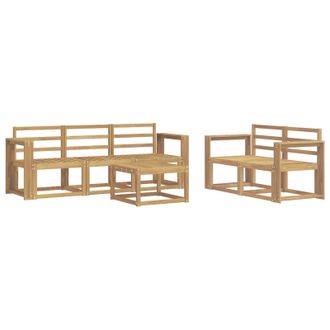vidaXL Conjunto De Sof&aacute;s De Exterior 6 Pcs Blanco 59 X 59 X 37 Cm Vidaxl