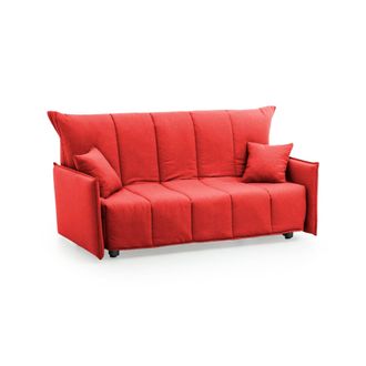 Talamo Italia Sofa Cama Dabali, Sof&aacute; De 2 Plazas, 100% Made In Italy, Sof&aacute; De Sal&oacute;n Con Apertura Trolley, En Tela Acolchada, Con Reposabrazos Est&aacute;ndar, Cm 150x90h85