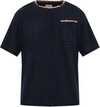 Burberry Ryan T-shirt - Heren - T-shirts - Blauw - S - Katoen - Tops