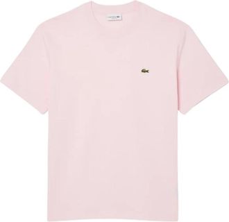 Lacoste Tops, Heren, Roze, 2Xl, T-shirt met klein logo