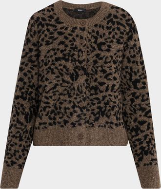 Rails Matilda Spotted Crewneck Cardigan