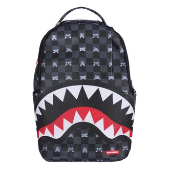 Sprayground Backpacks, female, Black, Size: ONE SIZE Peeking Character Check Backpack
