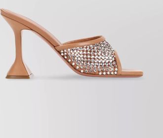 Amina Muaddi lupita crystal net 95 sandals