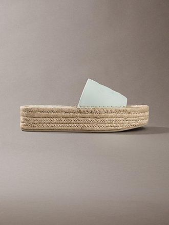 Calvin Klein Ebeth - Espadrilles sliders met plateauzool