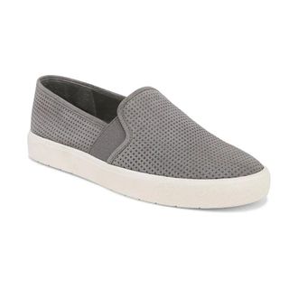 Vince Womens Vince Blair 5 Sneakers Stone Gray Slip On Comfort Shoes HAWK1464