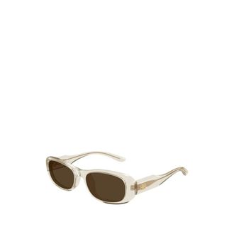 Balenciaga Rechthoekige Zonnebril - unisex - Accessoires - Grijs - Maat: 55 MM Nylon