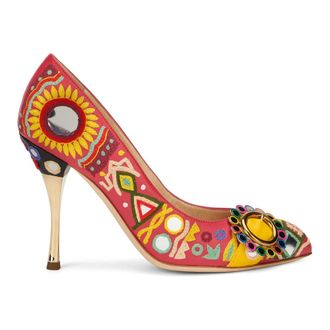 Moschino Pointed Toe Pump - female - Moschino - Pumps - Multicolor - 4 UK - Shoes