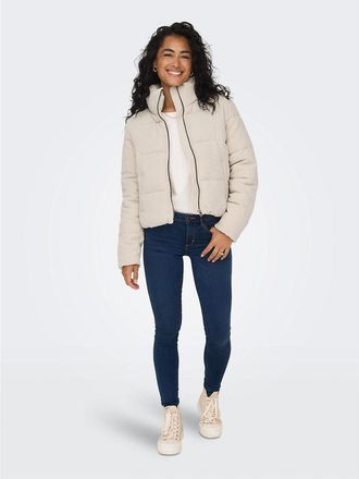 Only Korte donsjas met opstaande kraag