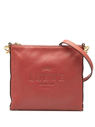 Loewe 2010-2025 Leather Heritage crossbody bag - Red