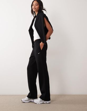 Nike Studio Fleece joggers oversize di peso medio in nero