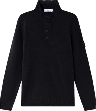Stone Island Half Zip Up Knitwear Black L2S1551000-40S00A3-V0029