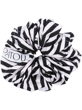 Patou Grote katoenen Patou scrunchie - Zwart