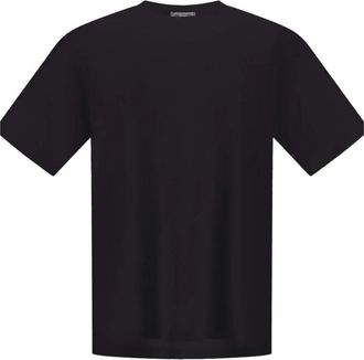 Herno T-shirt met ronde hals - Heren - T-shirts - Zwart - M - Katoen - Tops