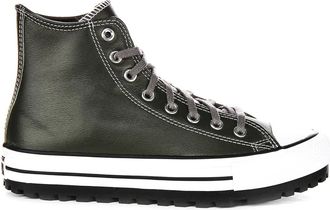 Converse Sneakers, female, Green, 9 1/2 UK, City Trek Leather Trainers in Dark Green