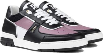 Off the Pitch Struthio Hi Top Sneakers Zwart/Paars - Heren - Sneakers - Veelkleurig - 41 EU - Schoenen
