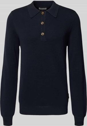 Casual Friday Casual Friday Strickpullover mit Polokragen Modell ABEL in Dunkelblau, Größe XXXL