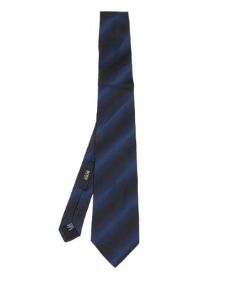 BOSS pre-owned silk tie - Blue