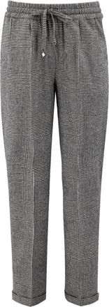 Kiton Soft Virgin Wool Black Trousers
