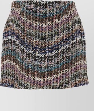 Missoni embroidered boucl&eacute; mini skirt