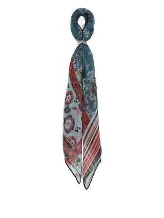 Bimba & Lola floral knot keyring - women - Mulberry Silk - One Size - Blue