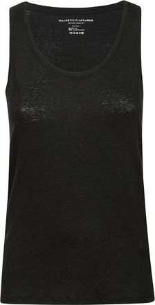 Majestic Filatures Majestic Filatures, Sleeveless Tops, female, Black, Size: M Debardeur