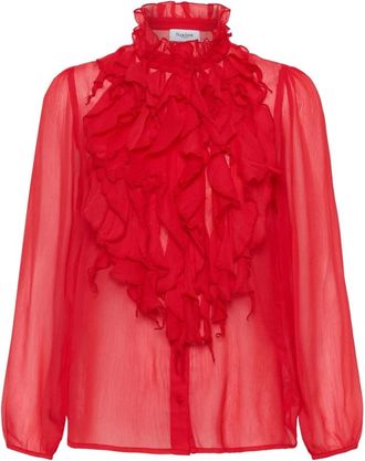 Saint Tropez Blouses & Hemden - Dames - Blouses & Shirts - Rood - Maat: M