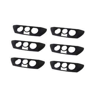 OEM 6x Cubierta Embellecedora Del Panel De Control Del Aire Acondicionado Y Calefacci&oacute;n Del Salpicadero Delantero Del Coche, Color Negro, Adecuada Para