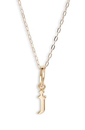 Miranda Frye Sophie Customized Initial Pendant Necklace in Gold - J at Nordstrom