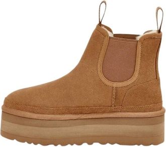 UGG Ugg, Schoenen, Dames, Bruin, 40 EU, Wol, Neumel Platform Chelsea Boot