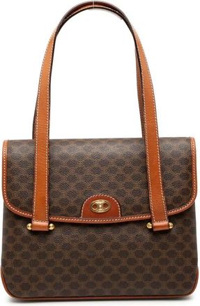 Celine Pre-owned Celine Macadam Coated Canvas Handbag M07