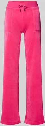 Juicy Couture Low Rise Sweatpants mit elastischem Bund Modell LAYLA in Neon Pink, Größe XL