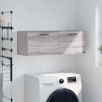 vidaXL Mobile a Parete Grigio Sonoma 100x36,5x35 cm Legno Multistrato - Vidaxl