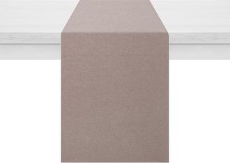 KASANOVA Runner cotone a coste 40x140 cm tortora