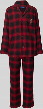 Ralph Lauren Pyjama mit Stitching als Geschenkset in Rot, Größe XXL