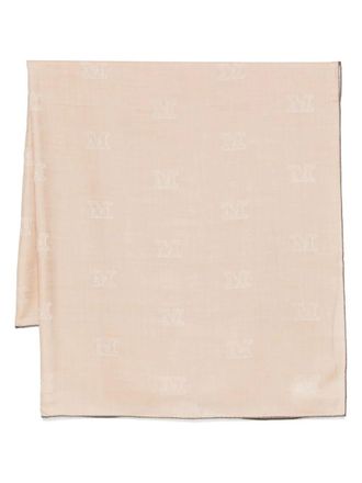 Max Mara Womens Persia Scarf 138x138 Cm - Nude Silk - One Size